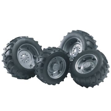 Bruder Twin Tyres with Silver Rims (02316)
