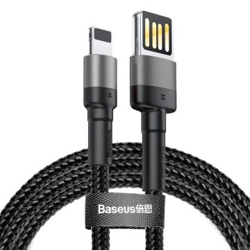 Baseus Cafule Double-sided USB Lightning Cable 1.5A 2m Gray+Black (CALKLF-HG1)