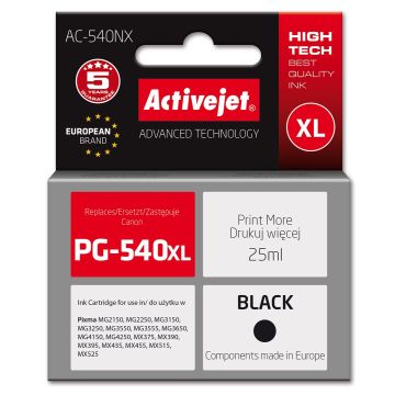 Activejet AC-540NX ink for Canon printer (replacement for Canon PG-540XL)
