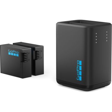 GoPro Dual Battery Charger for HERO13 Black 2 Enduro Batteries Included (AEDBD-201)