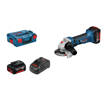 Bosch GWS 18-125 V-LI, 2x5.0Ah L-Boxx (060193A30L)