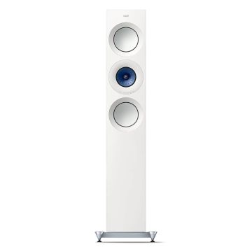 KEF Reference 3 Floorstanding Speaker High Gloss White Blue