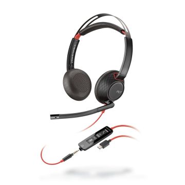 HP Poly Blackwire C5220 USB-C/A and 3,5mm Stereo (Bulk)