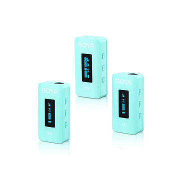 Boya BY-XM6-K2G 2.4GHz Ultra-compact Wireless Microphone System Kit Green