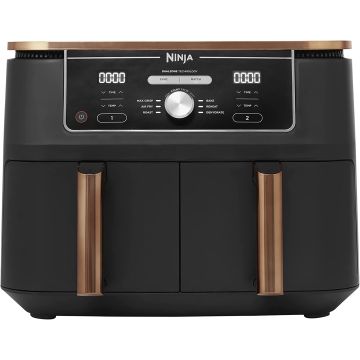 Ninja Foodi MAX Dual Zone Hot Air Fryer 9.5L 2 Compartments Copper/Black (Exclusive Version)