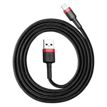 Baseus Cafule USB Lightning Cable 2.4A 0.5m Red+Black (CALKLF-A19)