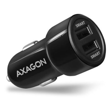 Axagon Car USB Mobile Charger 2 Port 24W PWC-5V5 (PWC-5V5)