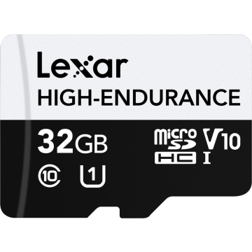 Lexar microSDHC High-Endurance UHS-I/U1/10 R100/W30 (V10) 32GB (LMSHGED032G-BCNNG)