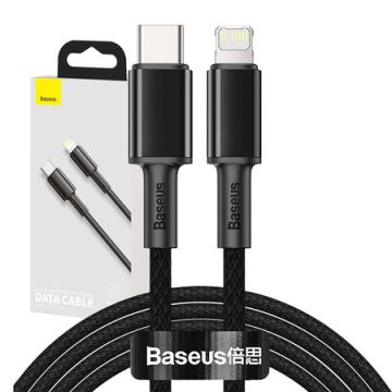 Baseus High Density Braided Cable Type-C to Lightning PD 20W 2m Black (CATLGD-A01)