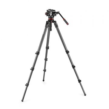Manfrotto 504X Fluid Video Head with 536 CF Single Leg Tripod (MVK504XCTALL)