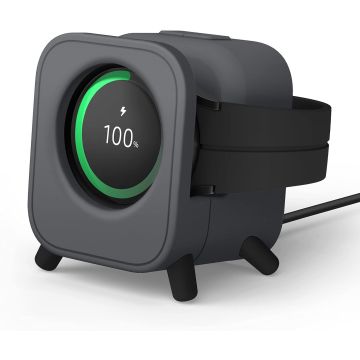 elago Charging Station Compatible with Samsung Galaxy Watch 6/6 Classic / 5/5 Pro [40, 43, 44, 45, 47 mm] Charger, Classic Speaker Design [Cable Not Included] (Dark Grey)