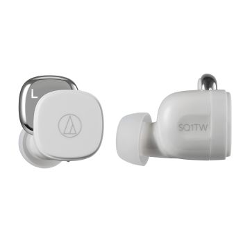 Audio-Technica ATH-SQ1TW Wireless Earbuds White