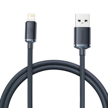 Baseus Crystal Shine cable USB to Lightning 2.4A 1.2m Black (CAJY000001)