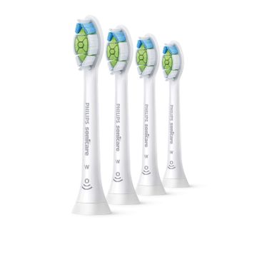 Philips Sonicare Original HX6064/10 Replacement Brush Heads - 2x Reduced Staining for Whiter Teeth - Pack of 4