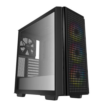 DeepCool MID TOWER CASE CG540 Side window, Black, Mid-Tower (R-CG540-BKAGE4-G-1)