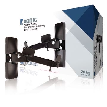 Konig Speaker Mount Full Motion 20 kg Black (KNM-SM20) Set of 2
