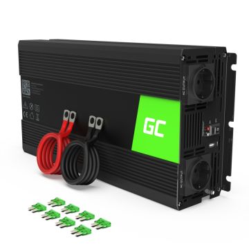 Green Cell Power Inverter 12V to 230V 1500W/3000W Modified sine wave (INV25)
