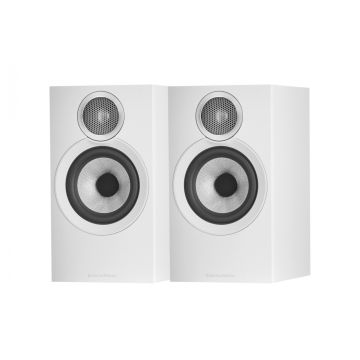 Bowers & Wilkins Bookshelf Speaker 607 S3, White, 2Pcs