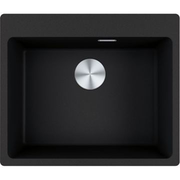 Franke MRG 610-54 A Apaļa Ner. Tērauda Spiedpoga Onikss (114.0658.494)