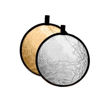 Caruba Collapsible Reflector 2-in-1 Gold & Silver 110cm (8718485021794)