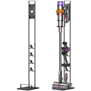 Foho Stand for Dyson V15 V12 V11 V10 V8 V7 V6, Metal Storage Black
