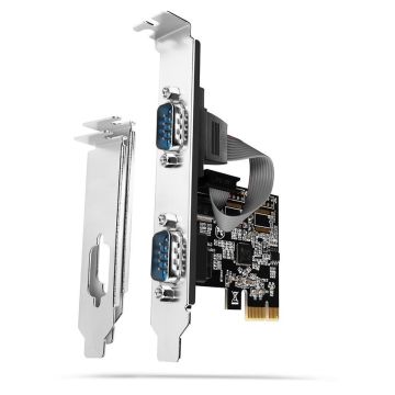 Axagon PCIe Net Card 2 Port 250KBPS SP LP PCEA-S2N (PCEA-S2N)