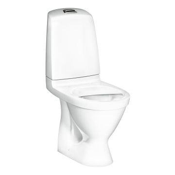 Gustavsberg Toilet Nautic 1510 - hidden P-trap, Hygienic Flush, Single Flush 4L, Without Seat (GB111510401205)