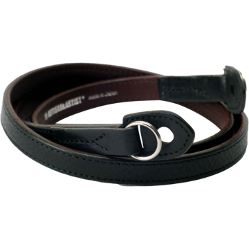 Artisan & Artist ACAM-280 Leather Camera Strap (with Ring-type/Eyelets) Black
