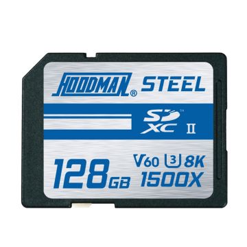 Hoodman 128GB 1500X SDXC UHS-II, CLASS 10, U3, 8K, V60