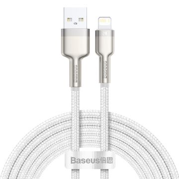 Baseus Cafule USB cable for Lightning, 2.4A, 2m White (CALJK-B02)
