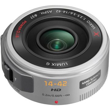 Panasonic Lumix G X Vario PZ 14-42mm f/3.5-5.6 ASPH. POWER O.I.S. Silver (H-PS14042E-S)