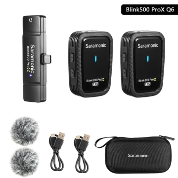 Saramonic Blink500 ProX Q6 wireless audio transmission kit (RXUC + TX + TX)