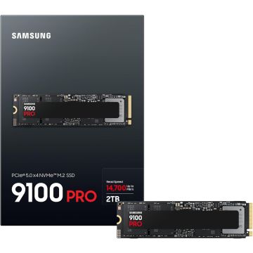 Samsung 9100 PRO Series NVMe SSD, PCIe 5.0 M.2 Type 2280 - 2TB (MZ-VAP2T0BW)