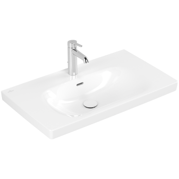 Villeroy&Boch Skyla Vanity CeramicPlus Izlietne ar Pārplūdi 80x46x16cm White Alpin (5A5180R1)