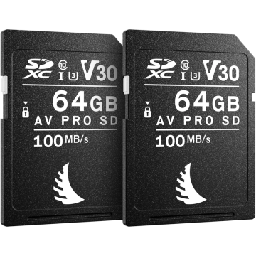 Angelbird SD Match Pack for Nikon AV PRO V30 64 GB | 2 PACK MPNIAVP64SDV30