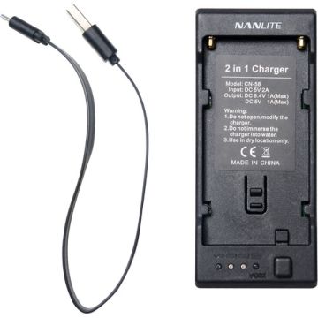 Nanlite CN-58 2-1 Charger for NP Style Battery