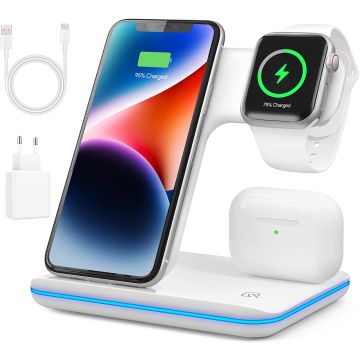 VESSTT Wireless Charger 3-in-1 Inductive Charging Station