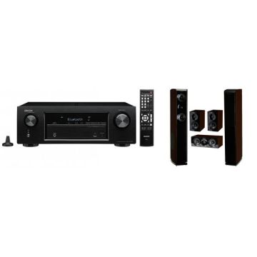 Denon AVR-X520BT + Wharfedale Obsidian 600 HCP Set 5.0 Wenge