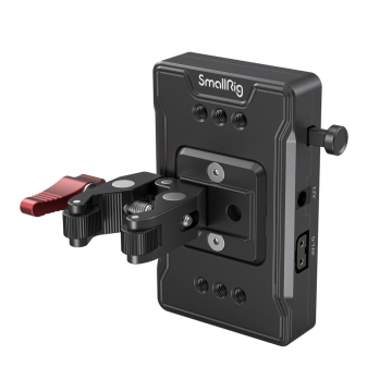 SmallRig V Mount Battery Adapter Plate (Basic Version) with Crab-Shaped Clamp 3497