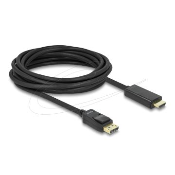 Delock Cable Displayport 1.1 Plug to High Speed HDMI-A Plug Passive 5 m black (82441)