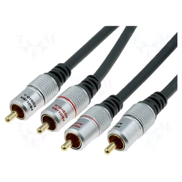 Prolink RCA plug x2 both sides 10m (TCV4270-10.0)