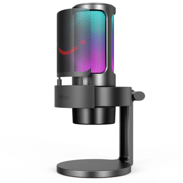 FIFINE Ampligame A8Plus wired microphone with RGB lighting USB