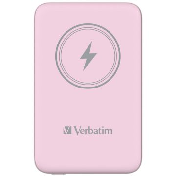 Verbatim Charge n Go Magnetic Power Bank 10000 mAh pink