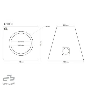 Basser C1030 Subwoofer (10''/25cm) Enclosure