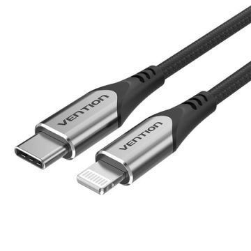 Vention TACHF USB-C 2.0 to Lightning Cable MFi 3A 1m Gray