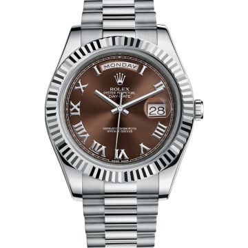 Rolex Day-Date II President 41mm Men's Watch 218239-RO-BRN