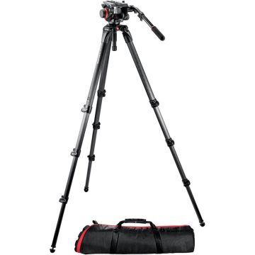 Manfrotto Midi CF Tall System Tripod With Video Head (504HD,536K)