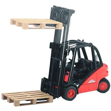 Bruder Linde H30D Forklift with Tow-Coupling and 2 Pallets (02511)