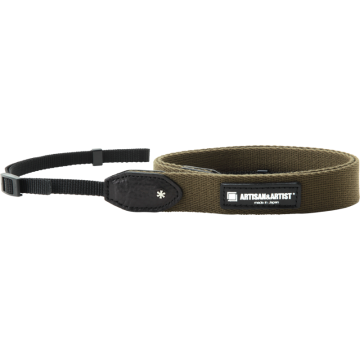 Artisan & Artist ACAM-110A Slim Cloth Strap 25mm (with Tape-type) Khaki