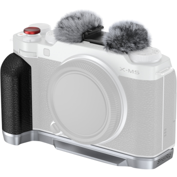 SmallRig 4875 L-Shape Mount Plate with Silicone Handle for Fujifilm X-M5 Sliver
